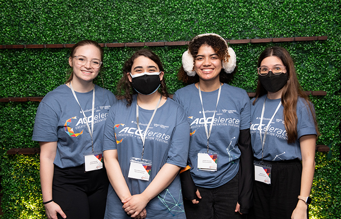 Students representing Syracuse at the ACCelerate Festival